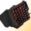 Wired Single Hand Gaming -tangentbord USB Professional Desktop Led Backbellyst vänster tangentbord ergonomisk med Wirst för Games4099798