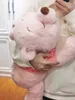 Animaux en peluche en peluche 60 cm PUPU ours gros animaux en peluche jouets oreiller avec Anime pour dormir enfants poupées fille couverture en tissu anniversaire Hanyu Yuzuru cadeau des fans J230628