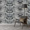 Wallpapers Vintage Grey Old Brick Wallpaper Zelfklevend verwijderbaar papier Woondecoratie Schil en plak Appartement Gerenoveerde Sticker