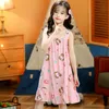 Pyjamas Summer Nightdress For Girls Princess Children Teens Girl Nightgown Baby Night Dress Kids Sleepwear 3 6 8 10 12 år 230627