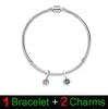 Vente chaude S925 Bracelet à breloques de haute qualité pour les femmes Party Designer Bijoux de mode Dauphin Shell Pendentif DIY fit Pandora Bracelet avec boîte d'origine