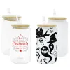 CAN US Warehouse 16oz Sublimatie Glazen Bierpullen met Bamboe Deksels en Stro Tumblers DIY Blanks Blikjes Warmteoverdracht Cocktail Iced Cups Mason Jars G0628