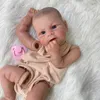 Puppen, 18 Zoll, bereits bemalte Teile der Reborn-Puppe Elijah, lebensechte Baby-3D-bemalte Haut mit sichtbaren Adern, Stoffkörper im Lieferumfang enthalten, 230627