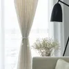 Rideaux rideaux de linge de style japonais modernes épaississer le rideau de gaze contractée de la chambre à coucher de la chambre