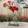 Vase Glass Test Tube Vase Support Holder Desktop Flower Container家庭用休暇の休日のドロップ