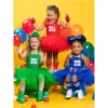 Girl's Dresses Halloween Kids M Chocolate Candy Cosplay Costume Christmas Cute Girls Red Green Yellow Blue Colorful Soft Tulle Dance Tutu Dress 230627