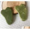 Pietre da massaggio Rocce Guasha Gua Sha Bellezza Salute Natural Jade Scra Board Facial Masr Pressure Therapy Scraper Care Mas Tool For D Dhmiz