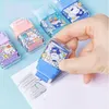 Eraser 20 pcs/lot Cartoon Animal Roller Eraser Cute Writing Drawing Rubber Pencil Erasers Stationery For Kids Gifts school suppies