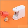 Pencil Sharpeners Matic Electric Sharpener Safe Fast Prevent Accidental Opening Stationery School Supplies Students Artists Classroo Dhlsm