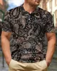 تي شيرت رجالي صيفي من هاواي بولو قمصان استوائية قمصان علوية بنقشة الزهور قميص غير رسمي قميص أوتون قميص فضفاض لقضاء الإجازة للشاطئ 230627
