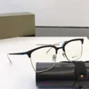 a Dita Dtx830 Occhiali ottici Occhiali con lenti trasparenti Fashion Design Occhiali da vista Montatura in titanio chiaro chiaro per uomo Donna Con SCATOLA 1X4X