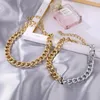 Anhänger Halsketten DAXI 2023 Mode Große Halskette Für Frauen Gold Farbe Chunky Dicke Schloss Choker Kette Party Schmuck Geschenke