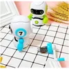 Pencil Sharpeners Creative Robot Sharpener Student Cartoon Hand Children Plastic Gift Random Wholesale Drop Delivery Office School B Dhzd7