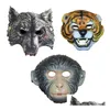 Party Masks Mask Eva Cartoon Animal Tiger Wolf Monkey Xmas Halloween Fun Adts Childrens Fancy Dress Accessory Fl Face Drop Delivery Dhh0K