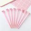 Pennor 40st Stationery Pen Gel Cute Pink Expression Pig Neutral Pens Cartoon Student Writing Pen School Office Supplies Present Partihandel