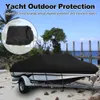 Bilskydd Båttäckning Yacht Protection Waterproof Reflective 300D Oxford Fabric Hållbara och tårsäkra passar för Vhull Trihull Runaboutshkd230628