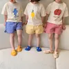 衣料品セット幼児のかわいいTシャツshorts夏の女の子の服を着たカジュアル2ピーススーツ幼児トレンディシンプルシンソフトティー衣装230627