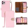 Fashion Designer Phone Cases For iPhone 15 14 13 Pro max 15 14 Plus mini 11 11Pro XR XSMAX shell leather Multi-function card package storage wallet cover