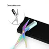 Makeup Scissors 12 Color Eyebrow Trimmer Scissor With Detachable Comb Hair Removal For Trimming Tweezer Beauty Tool 230627