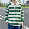 メンズのTシャツ韓国のファッションメンセーターシックな豪華なプルオーバートップメンズ秋の冬ヴィンテージルーズロングスリーブキントセーターストリート230628