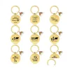 Keychains Lanyards 18 Styles Mothers Day Rainbow Round Keychain Gift Gold Stainless Steel Metal Key Chain With Lettering For Mama Dhqis