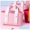 Confezioni regalo Borsa in pelle Charmore Bowknot - Borsa elegante per bomboniere per feste di compleanno Drop Delivery Home Garden Forniture festive Dhlyq