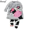 Ensembles de vêtements Coccinelle Fille Vêtements Costumes Broderie Coton Bébé Filles Pyjamas Imprimer Enfants Vêtements De Nuit Dessin Animé Pyjamas T-shirt Pantalon 2PCS Ensemble 230627