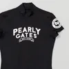 Autres articles de sport PEARLY GATES GOLF T-shirt à manches courtes pour femmes Été Col rond Impression Mince Haut Slim Golf Sports Maillot à séchage rapide 230627