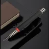 Pens Black Metal Fountain Pen Titanium Black EF / F Nib Texture d'arbre de haute qualité Excellents cadeaux d'écriture pour les fournitures de bureau d'affaires