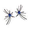 Stud Earrings Silver Needle Flower Fresh Style Bule Charming For Thanksgiving Day Christmas Gift Ly