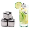 Bar Tools 8 Pcs Stainless Steel Ice Cubes Set Reusable Chilling Stones for Whiskey Wine Cooling Cube Rock Party Tool 230627