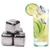 Herramientas de barra 8 Uds. Juego de cubitos de hielo de acero inoxidable piedras de enfriamiento reutilizables para cubo de refrigeración de vino de whisky herramienta de fiesta de roca 230627