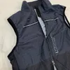 Giacche da ciclismo In stock nero Gilet antivento senza maniche da uomo di alta qualità leggero traspirante ad asciugatura rapida con cerniera bidirezionale 230627