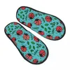 Slippers Winter Slipper Woman Man Fashion Fluffy Warm Ladybugs Leaves House Funny Shoes