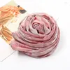 Scarves 180 70CM Fashion Tie-Dye Printed Chiffon Hijab Scarf Women Muslim Shawls Wrap Islamic Bandana Turban Headscarf