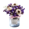 Dried Flowers Dry Flower Bouquet Glass Set Fresh Natural Preserved Cotton Balcony Wedding Lovers' Day Sweet Table Decoration