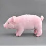 Plyschdockor 35 cm fidelity simulerade sovande rosa gris plysch leksak piggy verkliga liv fyllda djur plysch leksak mjuk docka kawai leksaksgåvor 230627