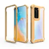 Clear Bumper Case do Huawei P40 P30 Lite Mate 30 Pro Nove 7 Modna hybrydowa podwójna warstwowa okładka akrylowa z poduszkami powietrznymi