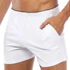 Calças de roupas íntimas de cuecas masculinas ultrafinas boxershorts masculinos machos machos malha desliza shorts boxer homme calça boxer