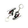 Keychains Lanyards Mtistyle Fashion Märke 3D -skor Trendiga sneakers Key Chain Mini Sports Keychain Bag Pendant Accessories Drop Deli Dhlze