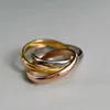 Luxurys Love Ring Fashion 3 in 1 Designer Ring高品質316Lステンレススチールリング男性と女性のためのジュエリー