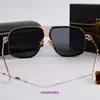 2023 Vintage solglasögon Square Women's Sun Glasses Fashion Designer Shades Luxury Golden Frame UV400 Gradient LXN EVO DITA 6115 039O KSK4