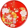 Dinnerware Sets Chinese Festive Tray Storage Chic Candy Tea Cup Plate Flower Pattern Snack Serving