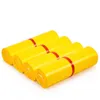 Enveloppes 50 pièces jaune Poly sac enveloppe étanche 14 fils joint auto-adhésif épaissir vêtements cadeaux sacs d'expédition PE sac de courrier en plastique