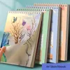 Leveranser A4 Sketchbook Thicked Blank Teck Pappers Student Barn Graffiti Portable Page Turning Coil Pracing Book Art Stationery