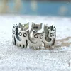 Cluster Rings Femmes S925 Vintage Thai Silver Kitten Ring Party Gift Jewelry Wholesale