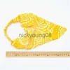 Bandanas Vintage Texture Imprimer Cheveux Écharpe Bandanas Femmes Mode Triangle Élastique Bandes De Cheveux Turban Femme Bandeau Cheveux Accessoires 2021 x0628