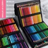 Pencils 4872120150200 Professional Oil Color Pencil Set Watercolor Drawing colored pencils with Storage Bag coloured kids 230627