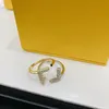 Кольца полосы дизайнер для женщин Diamond Love Ring Mens Wedding Gold Jewelry f Роскошные ногтевые кольца кольца Cluster Order Ring Jewlery 236281C