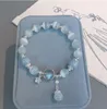 Perlen Design Armbänder Stern Schmetterling Opal Aquamarin Mondstein Kristall Damen Armband für Mädchen Damen Luxus elastische 8 mm Perle Cha Otiju